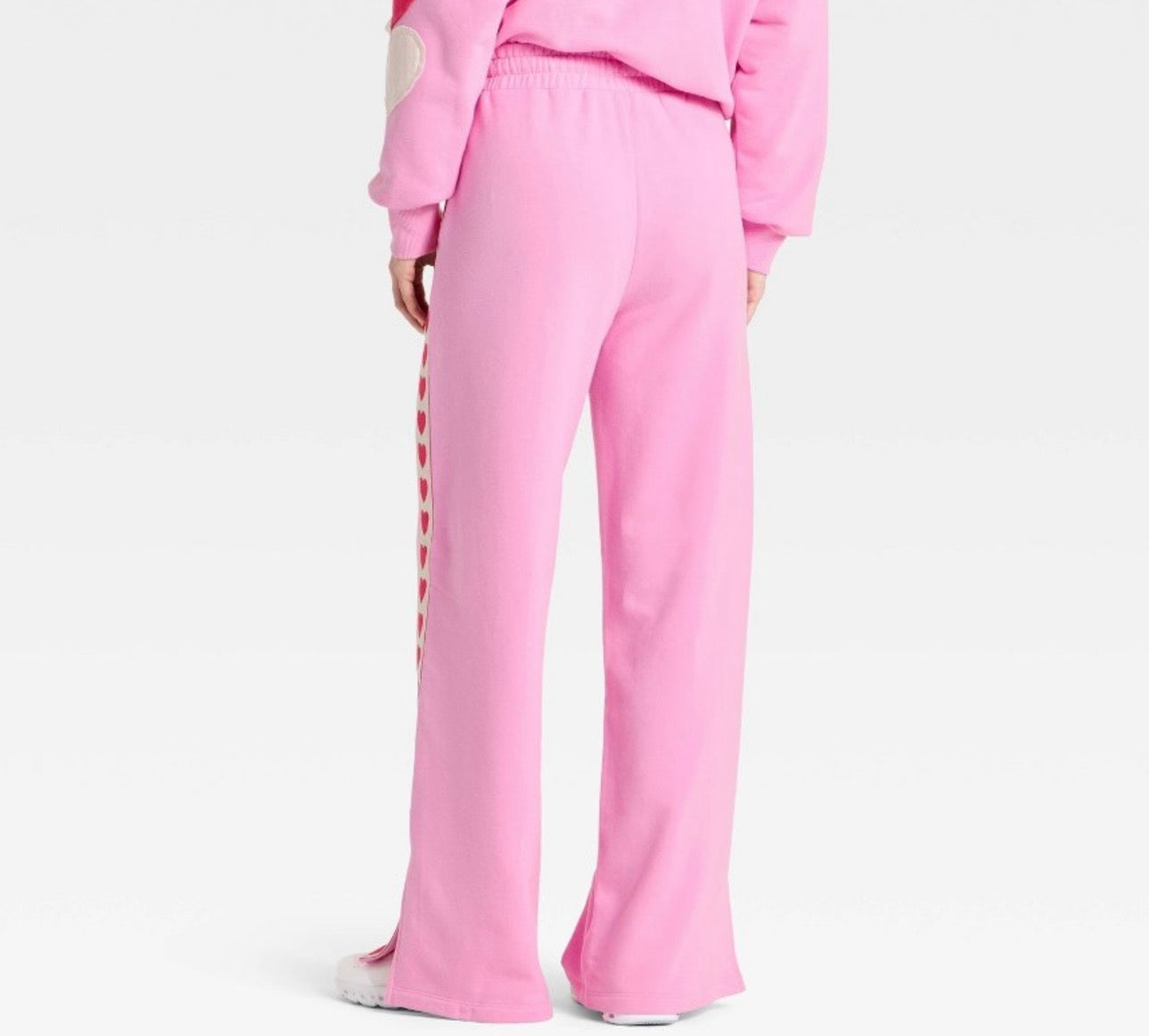 Women’s Valentine’s Day Patchwork Pants JoyLab™ Pink ** VIRAL- (XS,S,M,L)