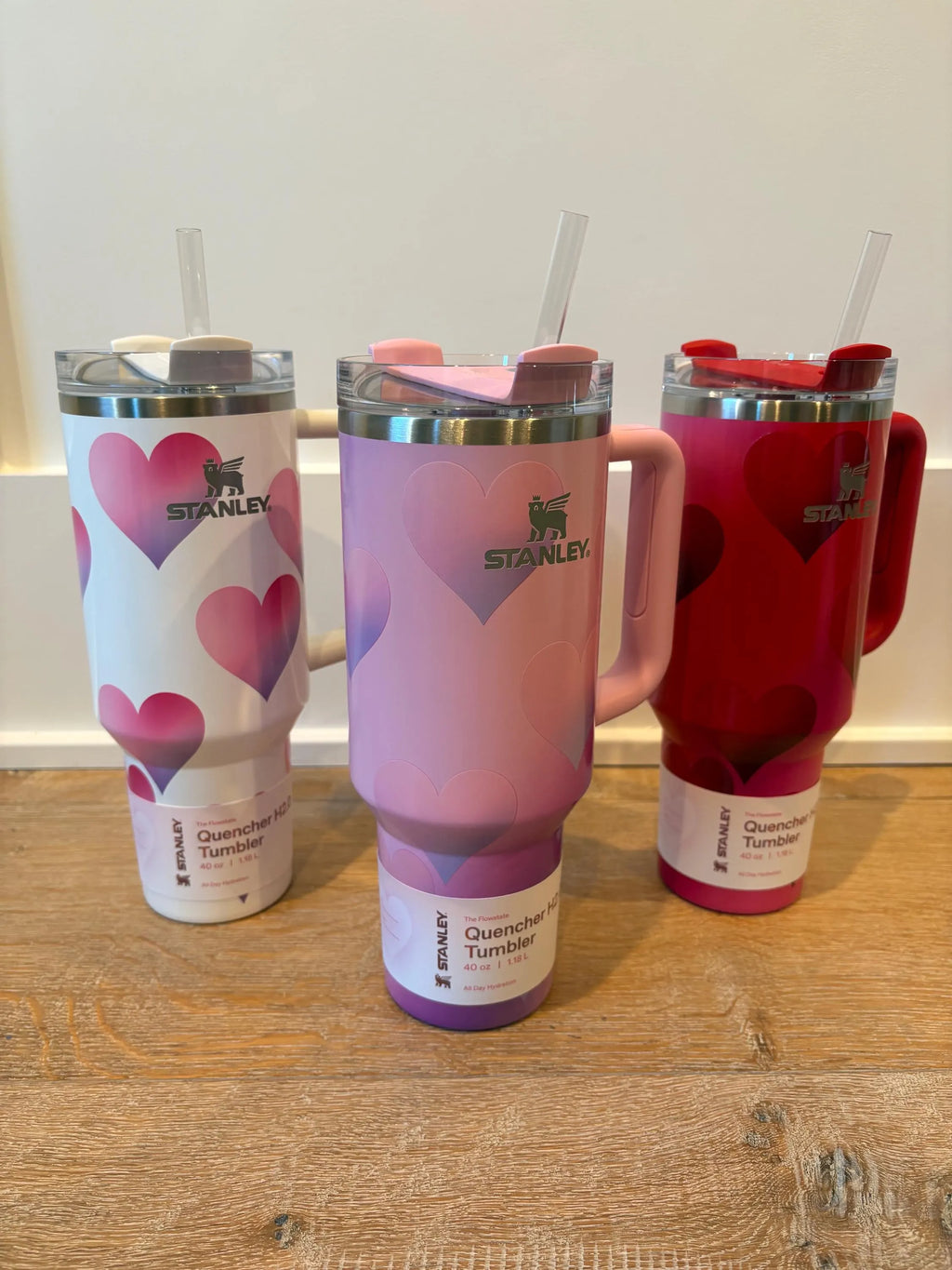 Stanley 40 oz Quencher Tumbler - Rouge Heart, Pink & Frost Gradient